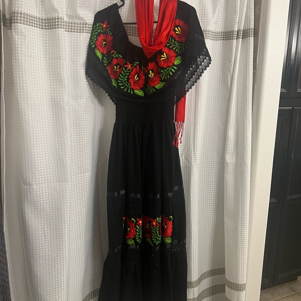 Mexican dress- Catrina, Dia De Los Muertos